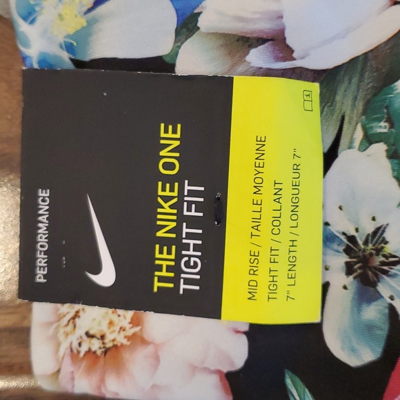 NIKE DRI FIT ONE ICON CLASH FLORAL 7" BIKE TIGHT TRAINING SHORTS Size Small - Picture 7 of 13